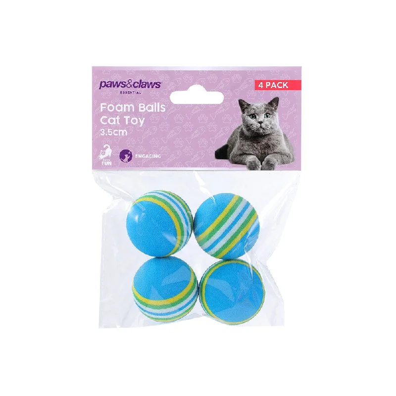 - Brand XX pet toy recommendationsPaws & Claws Foam Ball Cat Toy 4pk
