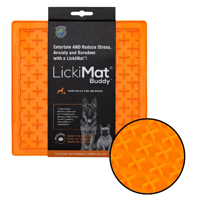  -Bite-resistant dog toy recommendationsOrange LickiMat Buddy