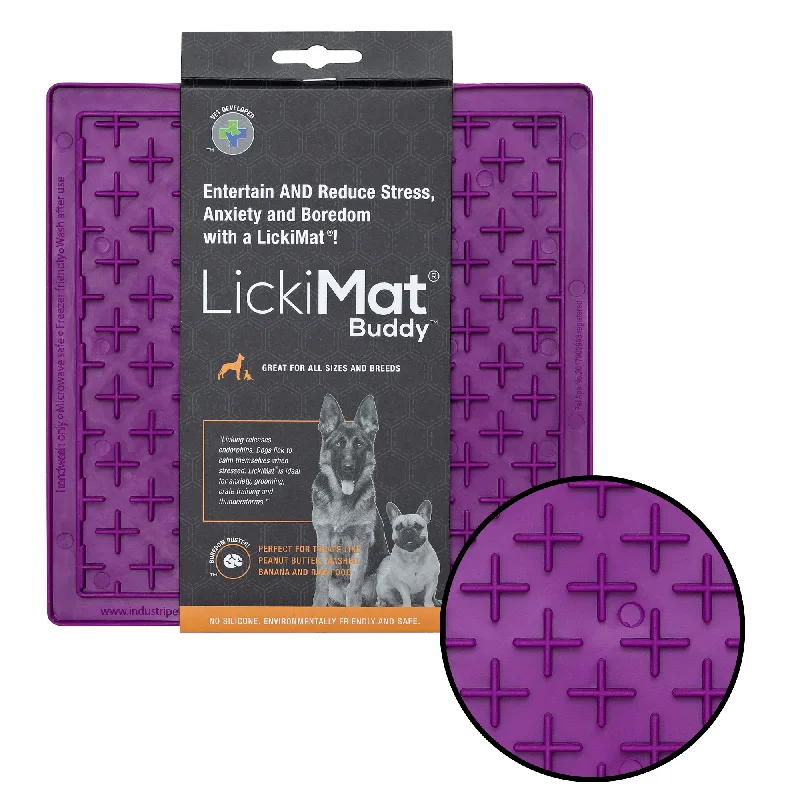 - Parrot toy selectionPurple LickiMat Buddy