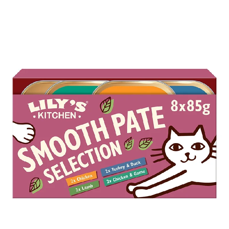    - Cat food for multi-cat households  Lily's Kitchen Mature Cat Pate Mixed Multipack 8x85g (Pack of 4)