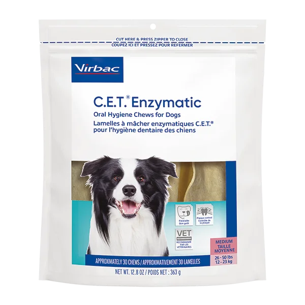  -Chicken-flavored dog foodVirbac C.E.T. Enzymatic Oral Hygiene Chews for Dogs