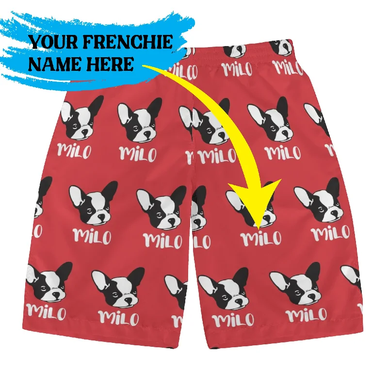 - Cat anti-jump window safety netCustom Mens All Over Print Shorts with French Bulldog Name - Cat anti-jump window safety netCustom Mens All Over Print Shorts with French Bulldog Name