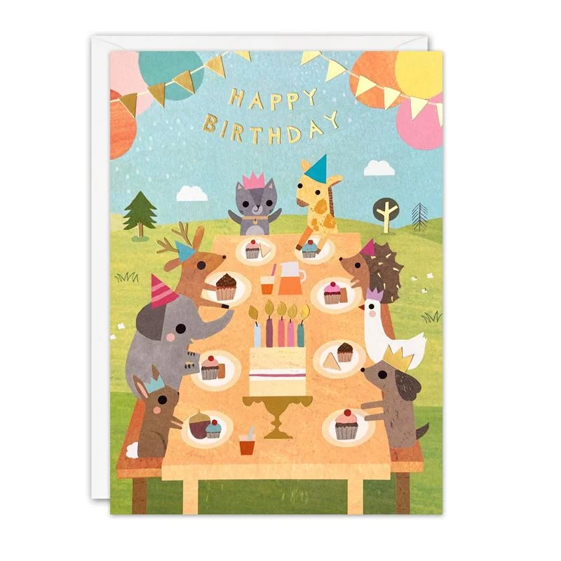 - ​​Pet toys under    yuanTea Party Happy Birthday Card