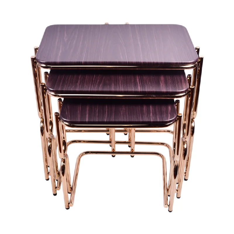 - Pet fence foldable indoorTABLE DELUXE U GOLDEN D/BROWN 3 PCS SET
