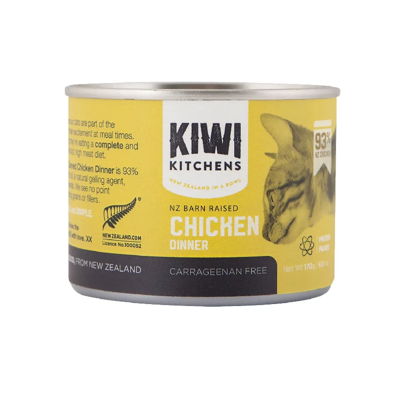  . **Functional Cat Food**  Kiwi Kitchens Chicken Dinner Adult Wet Cat Food