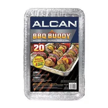 - Degradable pet feces bagAlcan BBQ Buddy Grilling Trays Pack of 24