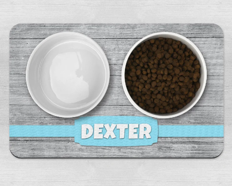 - Winter dog thick down jacketPersonalised Grey Wood Effect With Banner Neoprene Pet Bowl Placemat - Winter dog thick down jacketPersonalised Grey Wood Effect With Banner Neoprene Pet Bowl Placemat