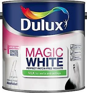 -Anti-scratch sofa protective coverDulux Magic White Silk Emulsion Paint For Walls And Ceilings - Pure Brilliant White 5 Litres