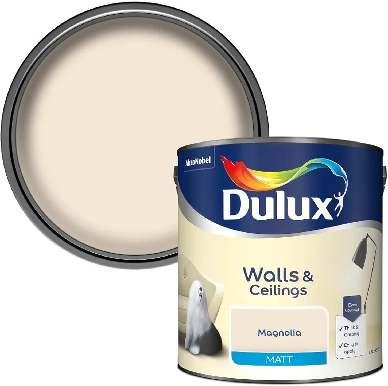 - Winter dog thick down jacketDulux Matt Emulsion Paint For Walls And Ceilings - Magnolia 2.5 Litres