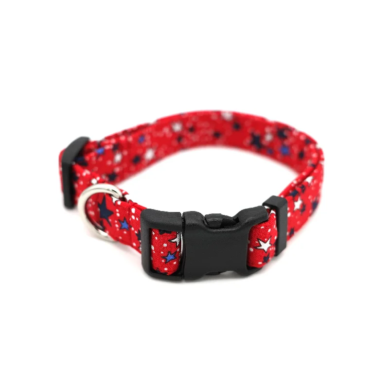  . **Dog shoes are anti-slip and wear-resistant**Red Star Spangled Dog Collar