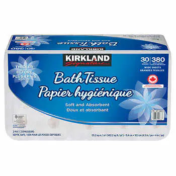 - ​​Christmas pet Christmas clothingKirkland Signature 2-ply Bath Tissue, 30-pack