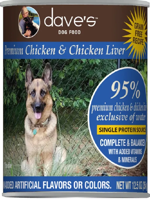 - Pet water dispenser UV sterilization versionDave's 95% Premium Chicken & Chicken Liver Recipe Canned Dog Food