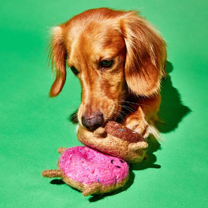- Teething and chewing toys for puppiesBoiled Wool Donut (Ware of the Dog)