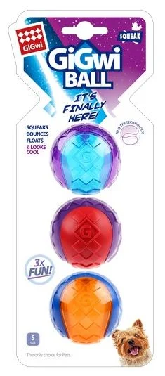- Foldable and portable cat bagGiGwi Ball' with Squeaker (Small 3pk)