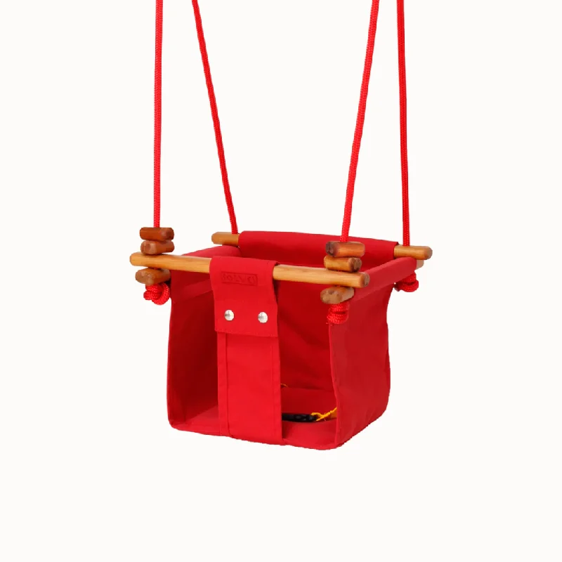 Pet ProductsSolvej Baby + Toddler Swings - Pohutaka Red
