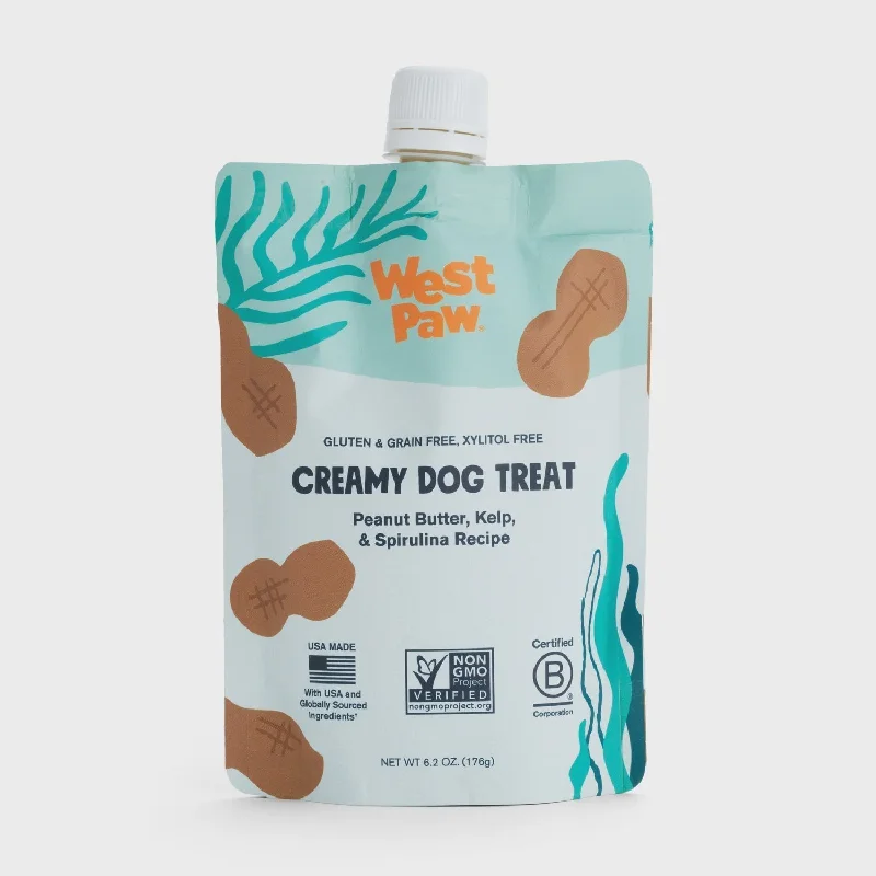 - Custom pet birthday cakeWest Paw Creamy Dog Treat Peanut Butter, Kelp & Spirulina 6.2oz - Custom pet birthday cakeWest Paw Creamy Dog Treat Peanut Butter, Kelp & Spirulina 6.2oz