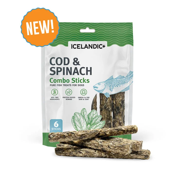 - Dog anti-slip matIcelandic+ Cod & Spinach Combo Sticks For Dogs