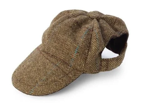 - ​​Christmas pet Christmas clothingBrown Tweed Dog Hat by House of Paws