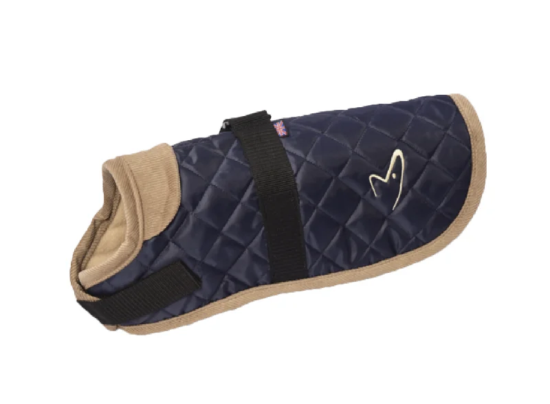 - Remote interactive pet feederGor Pets Worcester Blue Quilted Dog Coat