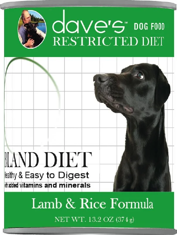 - Pet stroller can be taken on the planeDaves Restricted Diet Bland Lamb & Rice Canned Dog Food