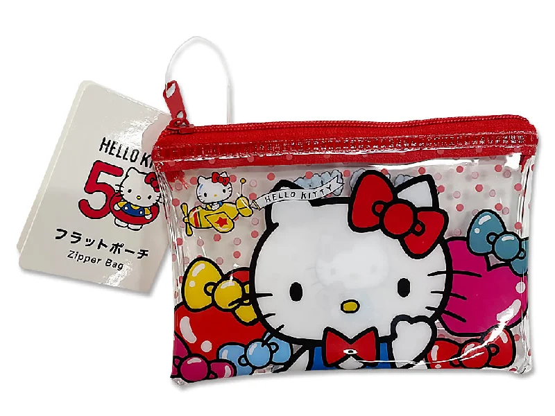 - Parrot climbing and standing wooden frameHello Kitty 50th Anniversary Flat Pouch S - Parrot climbing and standing wooden frameHello Kitty 50th Anniversary Flat Pouch S