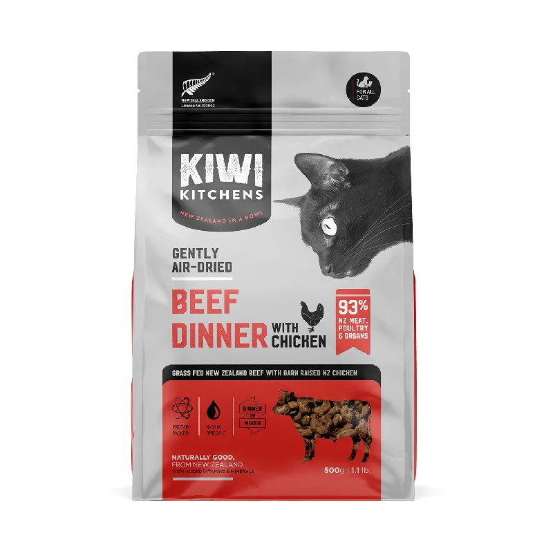 . **Brand-Related** Kiwi Kitchens Air Dried Beef Dinner with Chicken Adult Cat Food 500g . **Brand-Related** Kiwi Kitchens Air Dried Beef Dinner with Chicken Adult Cat Food 500g