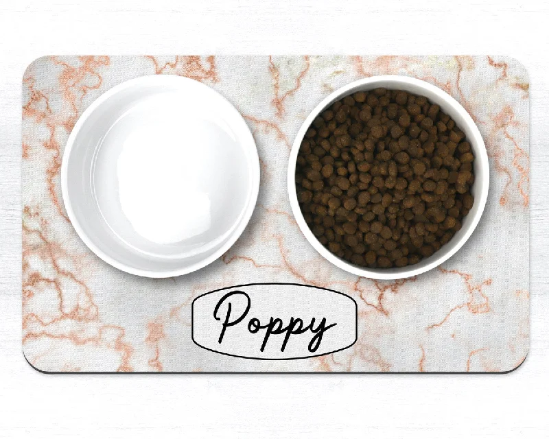- Automatic induction pet water dispenserPersonalised Rose Gold Marble Effect Neoprene Pet Bowl Placemat - Automatic induction pet water dispenserPersonalised Rose Gold Marble Effect Neoprene Pet Bowl Placemat