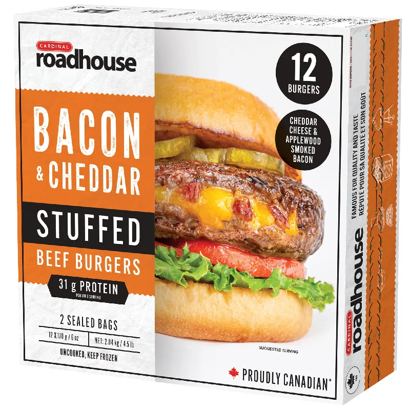 -Splash-proof food bowl AND Anti-choking slow food bowlCardinal Roadhouse Bacon & Cheddar Stuffed Burger