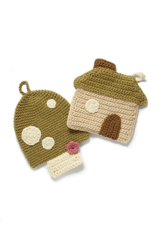 - Hamster silent running wheel to prevent chewingCrocheted Little House Potholder