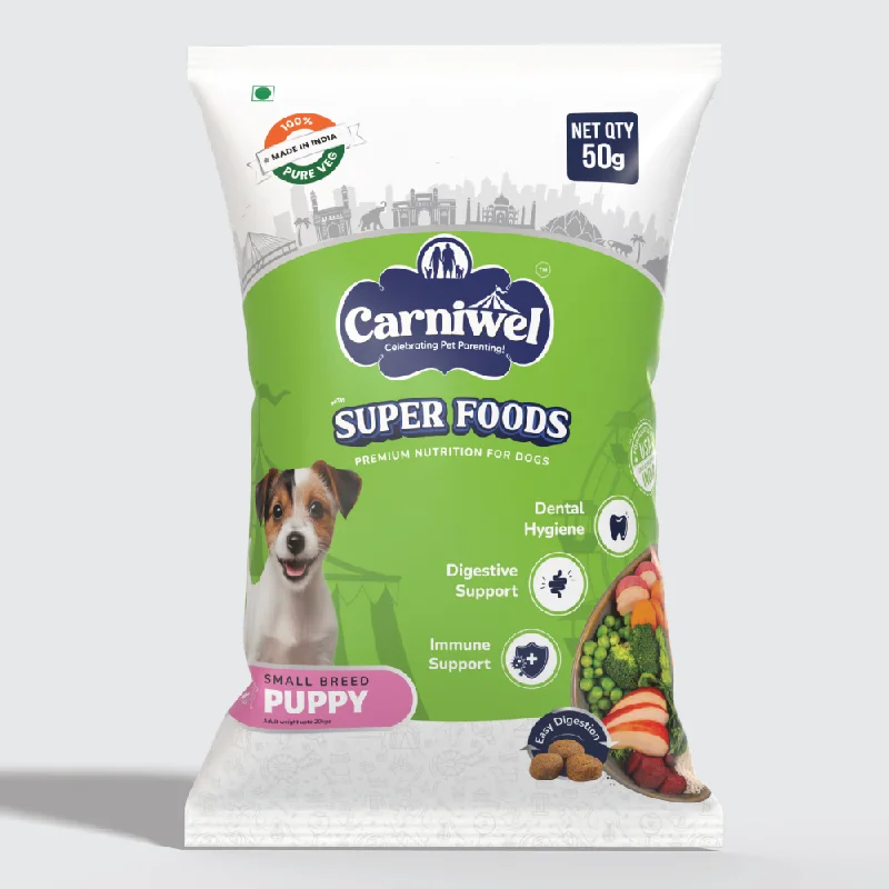 - Pet vitamin complex nutrition tabletsCarniwel Superfoods Veg Kibble Small Breed Puppy Dog Dry Food (50g) - Pet vitamin complex nutrition tabletsCarniwel Superfoods Veg Kibble Small Breed Puppy Dog Dry Food (50g)