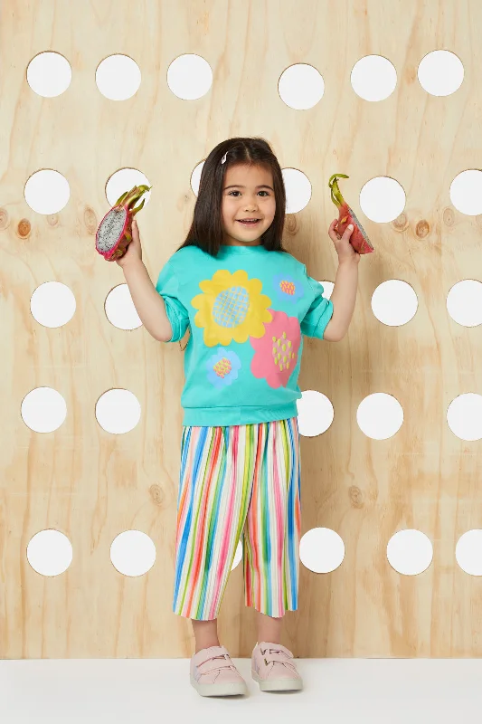 - Foldable and portable cat bagPuffy Flower Kids Top