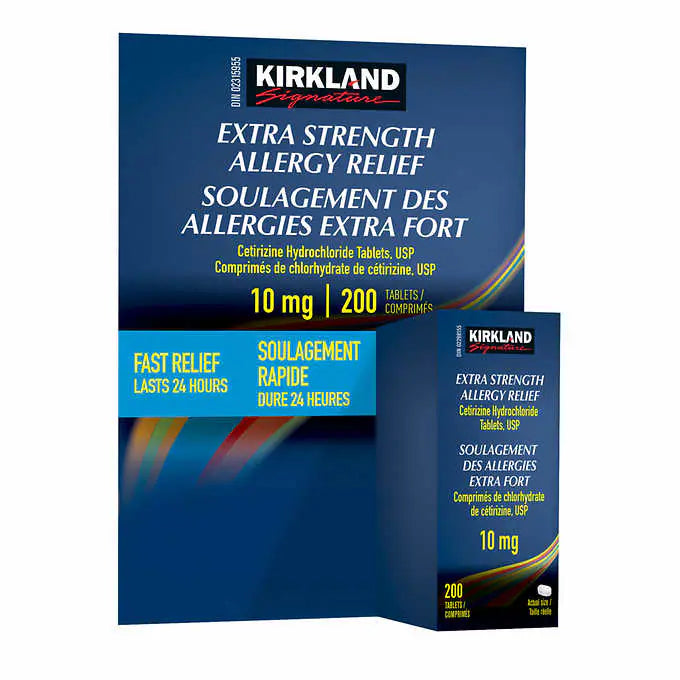 ---Kirkland Signature Allergy Relief Extra Strength