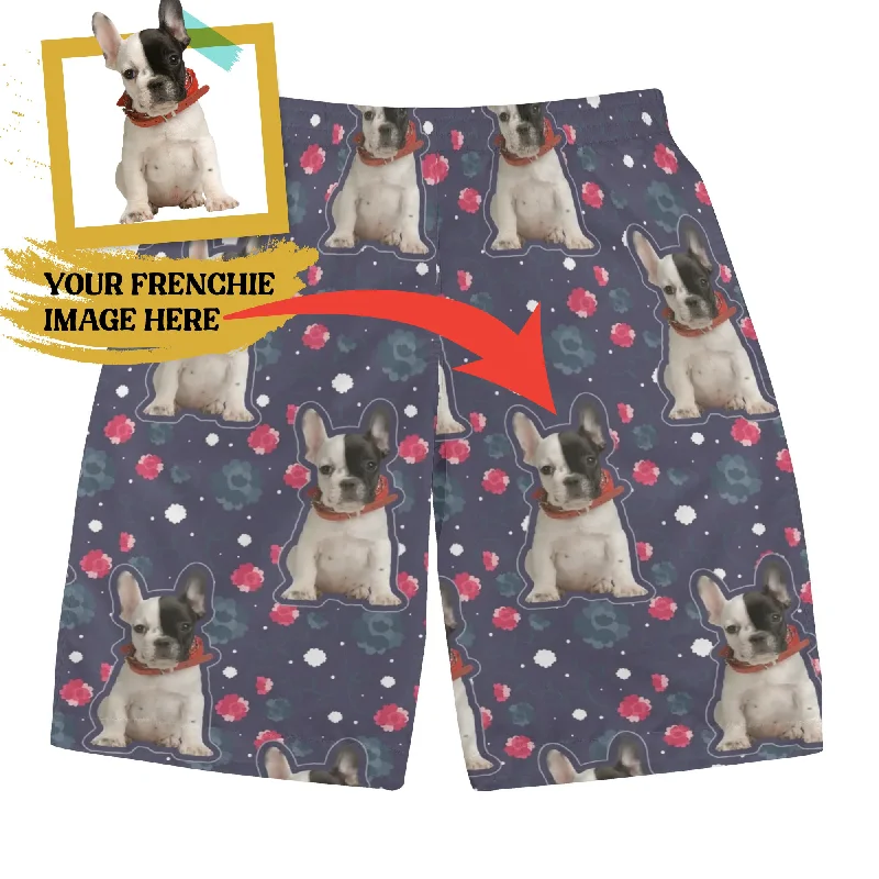 - Organic cotton dog bibsCustom Mens All Over Print Shorts with French Bulldog image