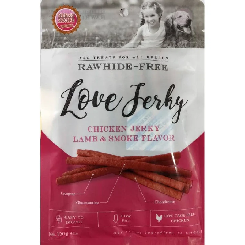 - Foldable and portable cat bagRena Love Jerky Lamb and Smoke Flavour Chicken Jerky Dog Treats (120g) Special Offer - Foldable and portable cat bagRena Love Jerky Lamb and Smoke Flavour Chicken Jerky Dog Treats (120g) Special Offer