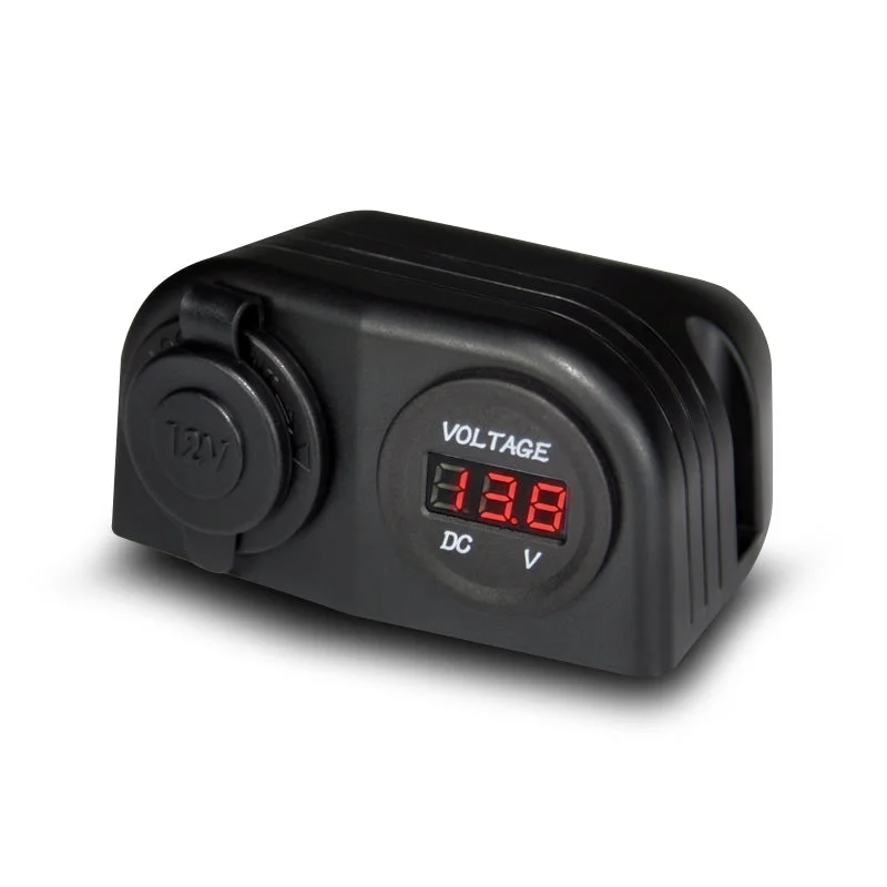 ---Aerpro APDCH28 Surface Mount Accessory Socket and LED Voltmeter
