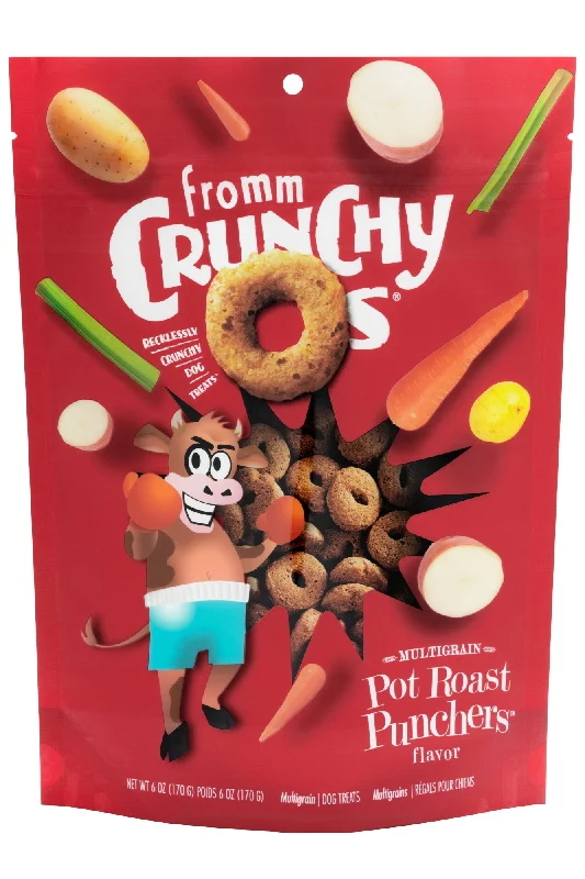 - Organic cotton dog bibsFromm Crunchy Os® Pot Roast Punchers® Flavor Dog Treats