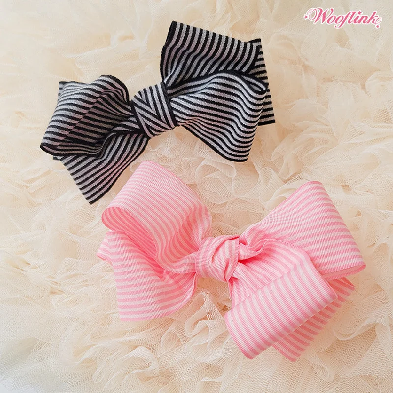 Pet sun protection clothesWooflink Romantic Stripe Bow in 2 Colors