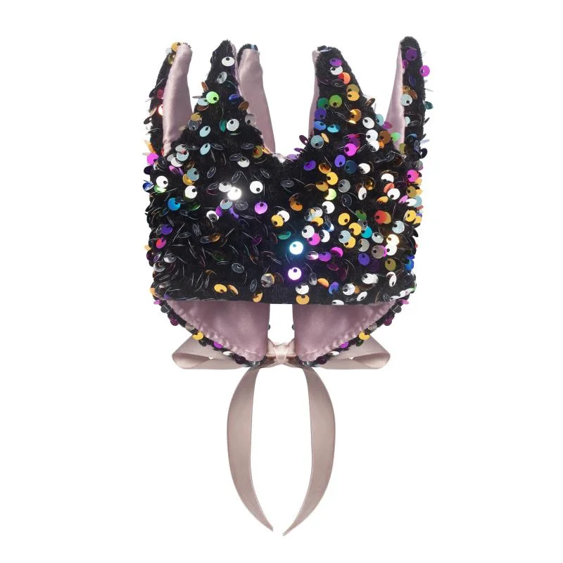 - Custom pet birthday cakeCrown | Rainbow Sequin