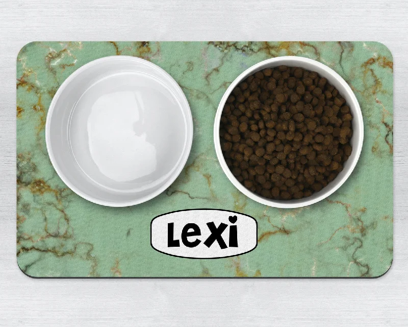 - Teething and chewing toys for puppiesPersonalised Green Marble Effect Neoprene Pet Bowl Placemat - Teething and chewing toys for puppiesPersonalised Green Marble Effect Neoprene Pet Bowl Placemat
