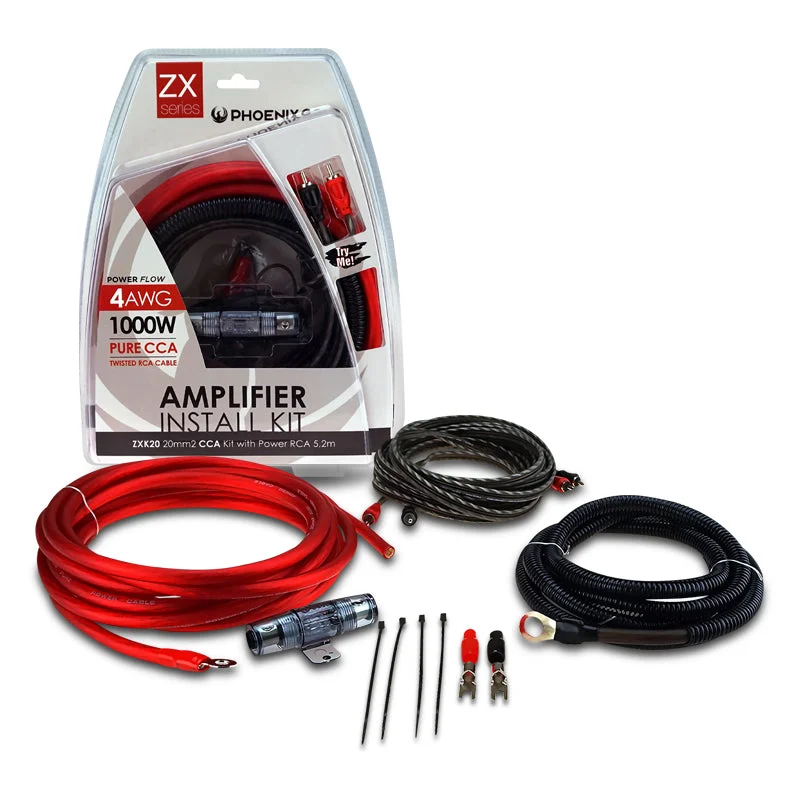 - Foldable and portable cat bagPhoenix Gold ZXK20 ZXK-Series 4AWG 20mm² 2-Channel Amplifier Wiring Kit (CCA)