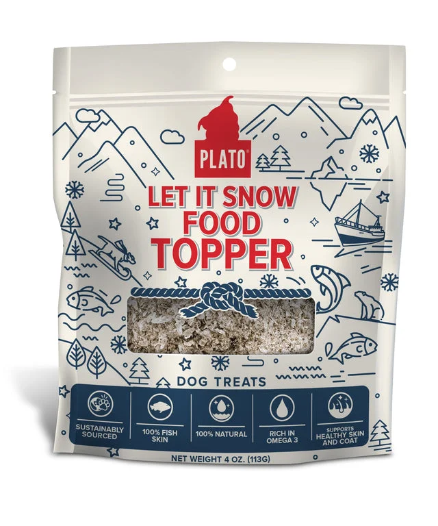 - Cat stress soothing sprayPlato Hundur's Crunch Snow Topper (4 oz)