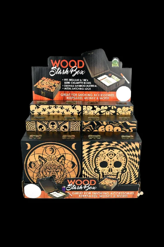 - Cat nail clippers with LED lightsEtched Bamboo Stash Box - 6 Pack