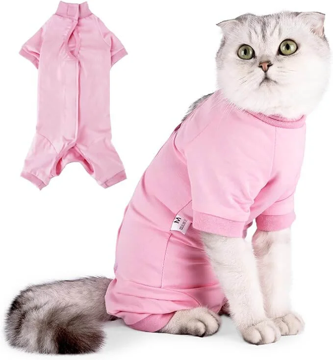 - Degradable pet feces bagKUTKUT Cats Recovery Suit, Kitten Recovery Onesie Female Cats Abdominal Wounds Bandages Cone E-Collar Alternative After Surgery, Cat Spay Bodysuit for Male Female Cats (Pink) - Degradable pet feces bagKUTKUT Cats Recovery Suit, Kitten Recovery Onesie Female Cats Abdominal Wounds Bandages Cone E-Collar Alternative After Surgery, Cat Spay Bodysuit for Male Female Cats (Pink)
