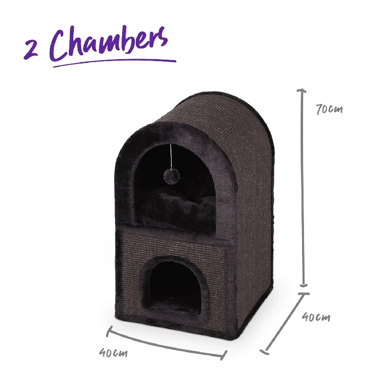    - Recommended online stores for cat food  Kazoo 2 Chambers Cat Den Charcoal