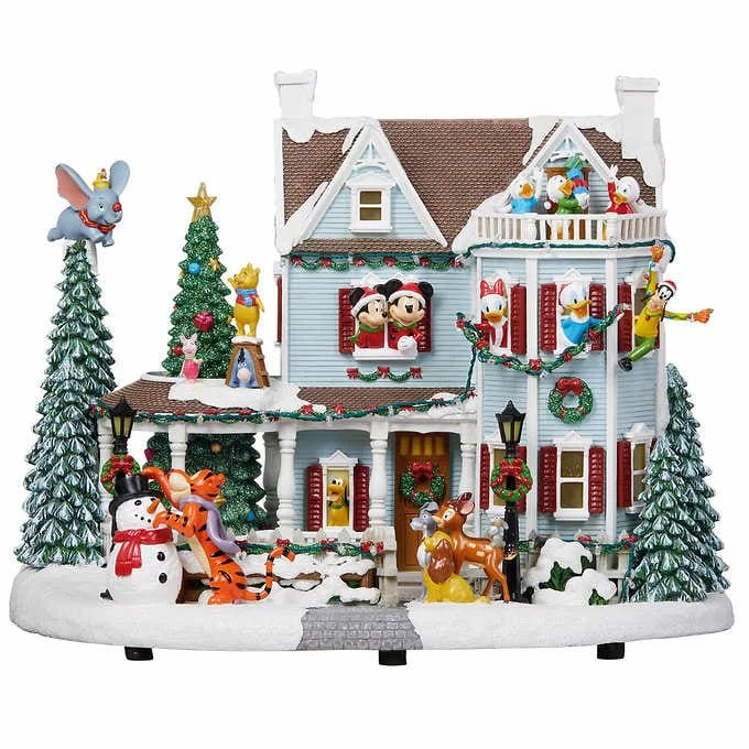 - Chinchilla cooling ice nest ceramic plateDisney Animated Holiday House with Lights and Music - Chinchilla cooling ice nest ceramic plateDisney Animated Holiday House with Lights and Music