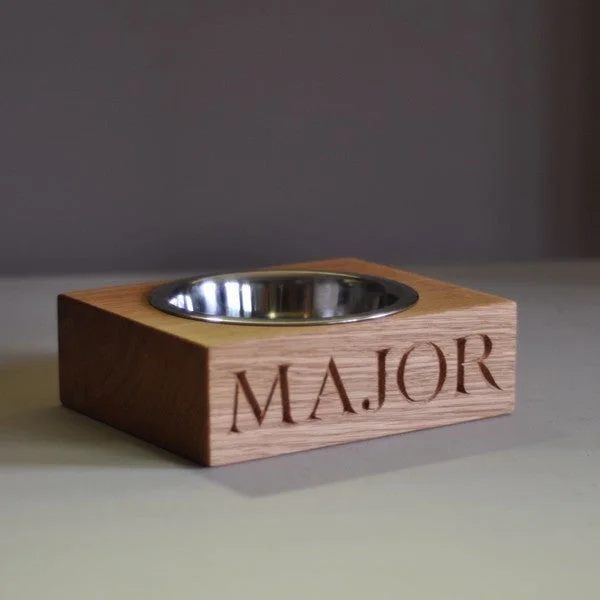 - Pet diabetes prescription foodPersonalised Solid Oak Single Dog Bowl