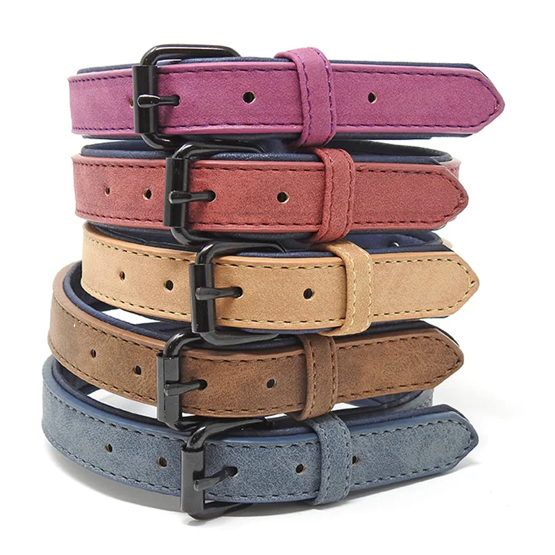  . **Pet clothes are thickened in winter**Miro & Makauri Tasman "Faux Leather Dog Collars"