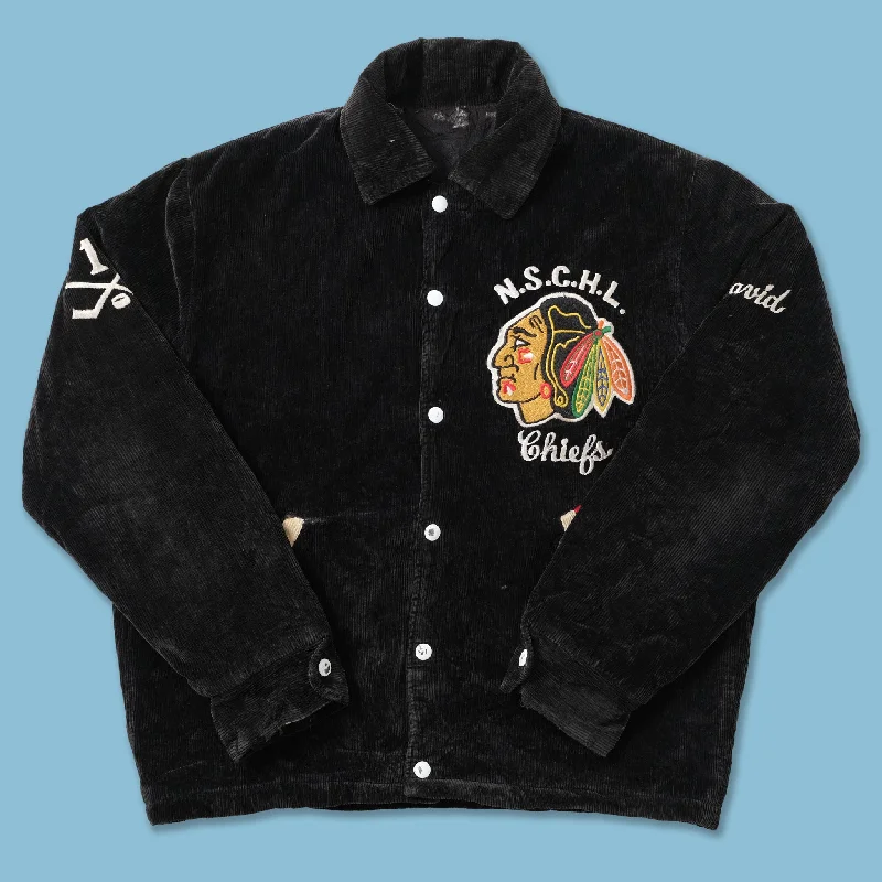 - Cat stress soothing sprayVintage Chicago Blackhawks Padded Cord Jacket Medium