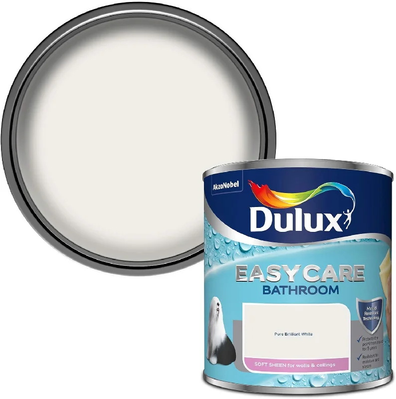 - Dog anti-slip matDulux Easycare Bathroom Soft Sheen Emulsion Paint For Walls And Ceilings Pure Brilliant White 1L