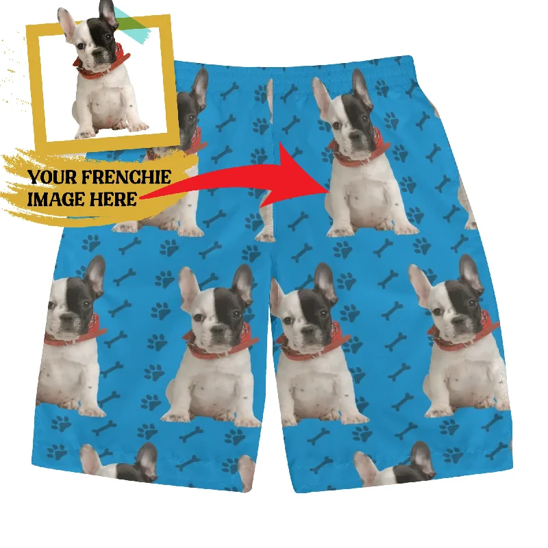 - Air box TSA certified check-inCustom Mens All Over Print Shorts with French Bulldog image